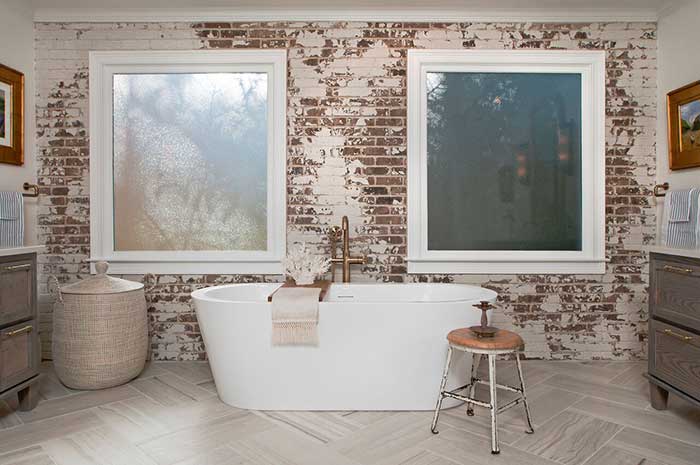 rustic bathroom renovation