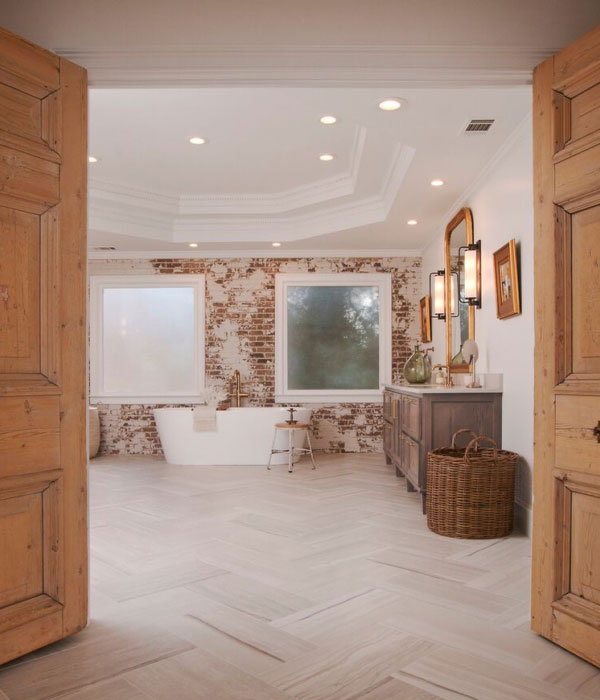 rustic bathroom renovation